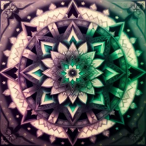 Vibrant Kaleidoscopic Pinwheel Design