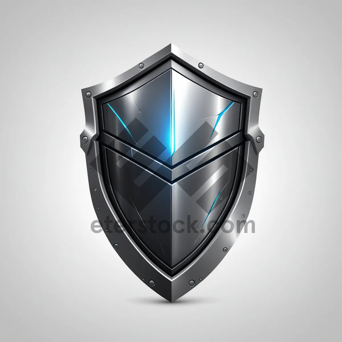 Picture of Shiny Shield Icon Graphic Design Symbol