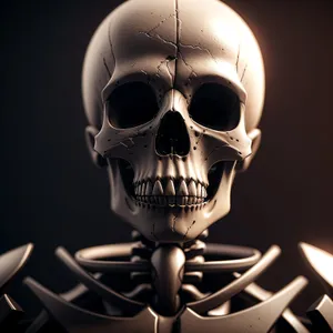 Sinister Pirate Skull with Chilling Anatomy