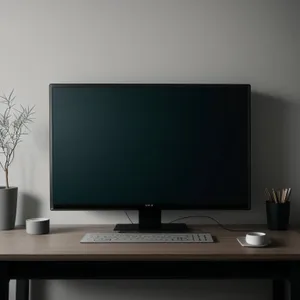Modern Desktop Computer Display with Wide Panel