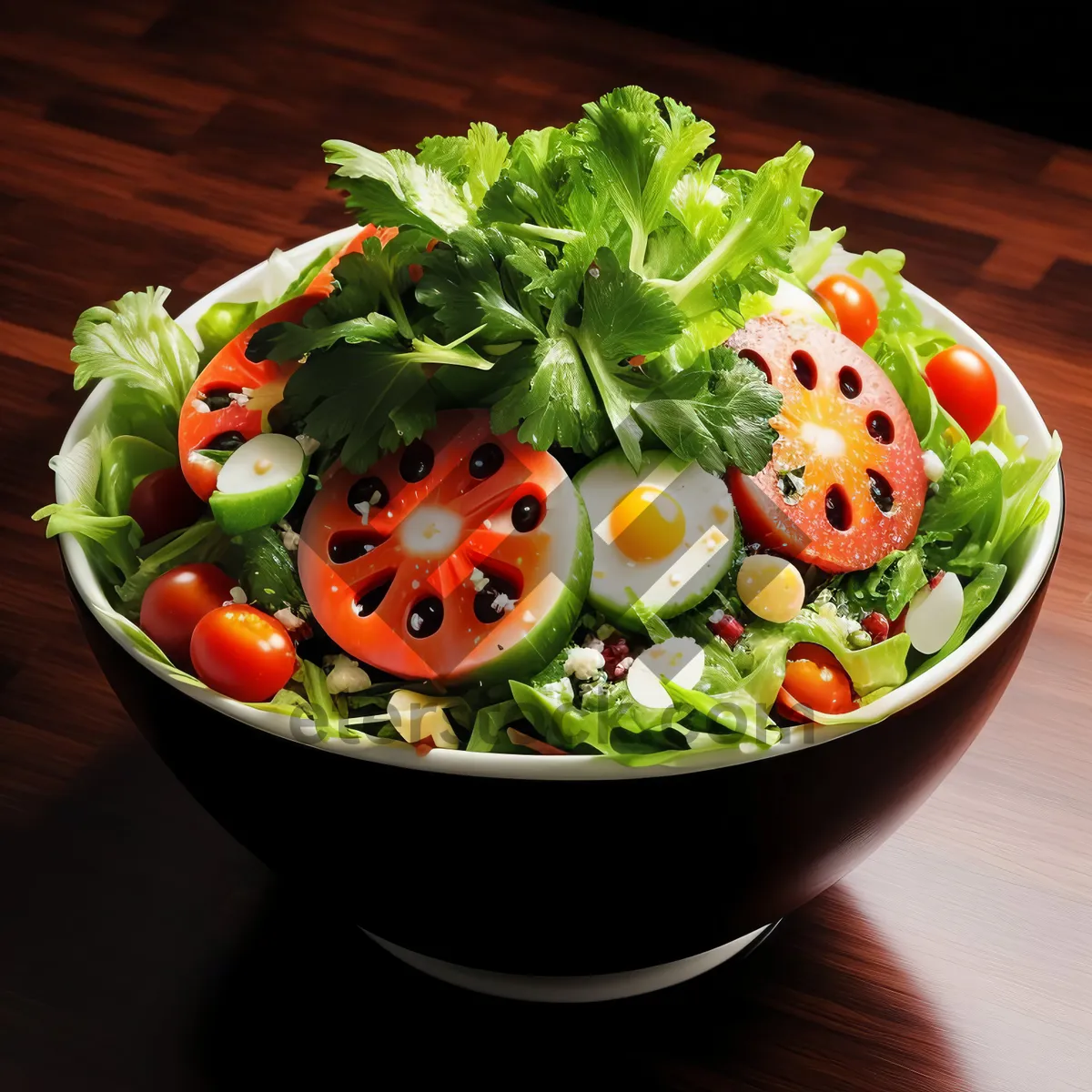 Picture of Fresh Vegetarian Salad with Healthy Ingredients