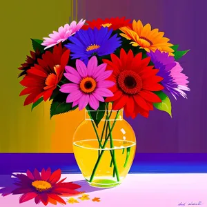 Vibrant Floral Bouquet: Sunshine Blooms & Colorful Blossoms