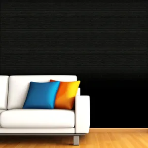 Modern Leather Sofa in Stylish Living Room Design