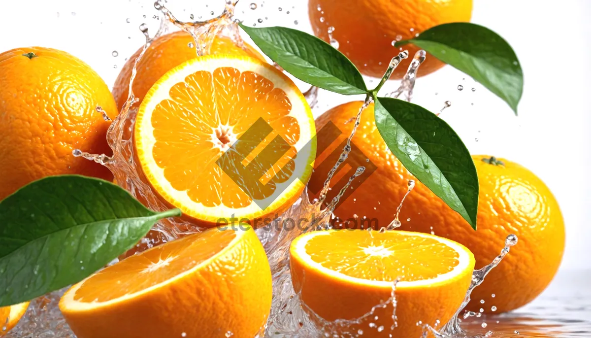 Picture of Healthy Citrus Breakfast Juice with Fresh Oranges