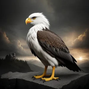 Majestic Predator: Bald Eagle in Flight