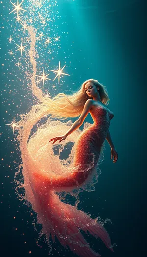 Swimmer in Sea Planet Splash
