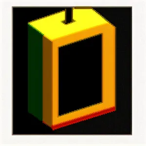Blank Frame Box: A Minimalistic Empty 3D Object Design