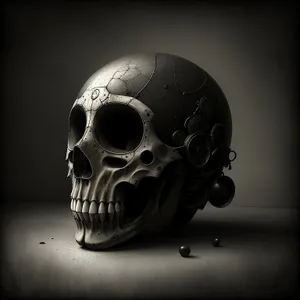 Black Skull Football Mask: Deathly Disguise for Bone Ballers