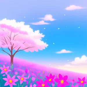 Fantasy Starlight in Pink: Bright and Colorful East Wind Season