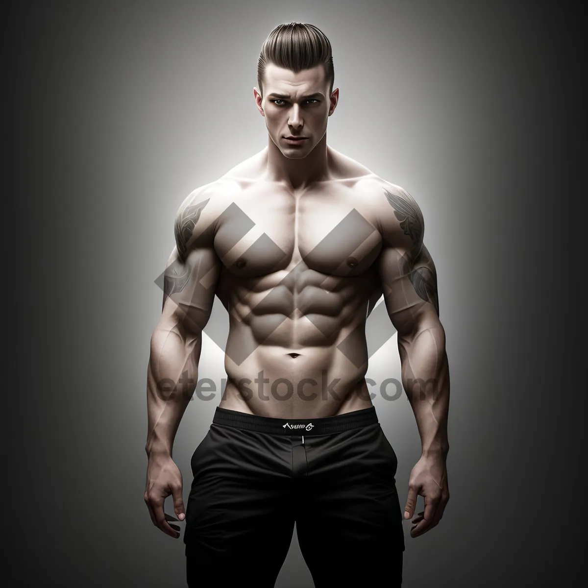 Picture of Muscular Male Pose - Fitness Inspiration