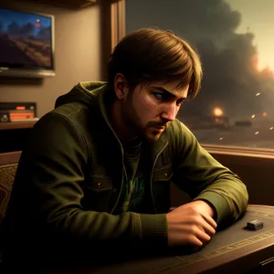 Professional at Work: Happy Businesswoman on Laptop in Office