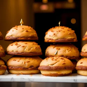 Delicious Cheeseburger with Lettuce and Sesame Bun