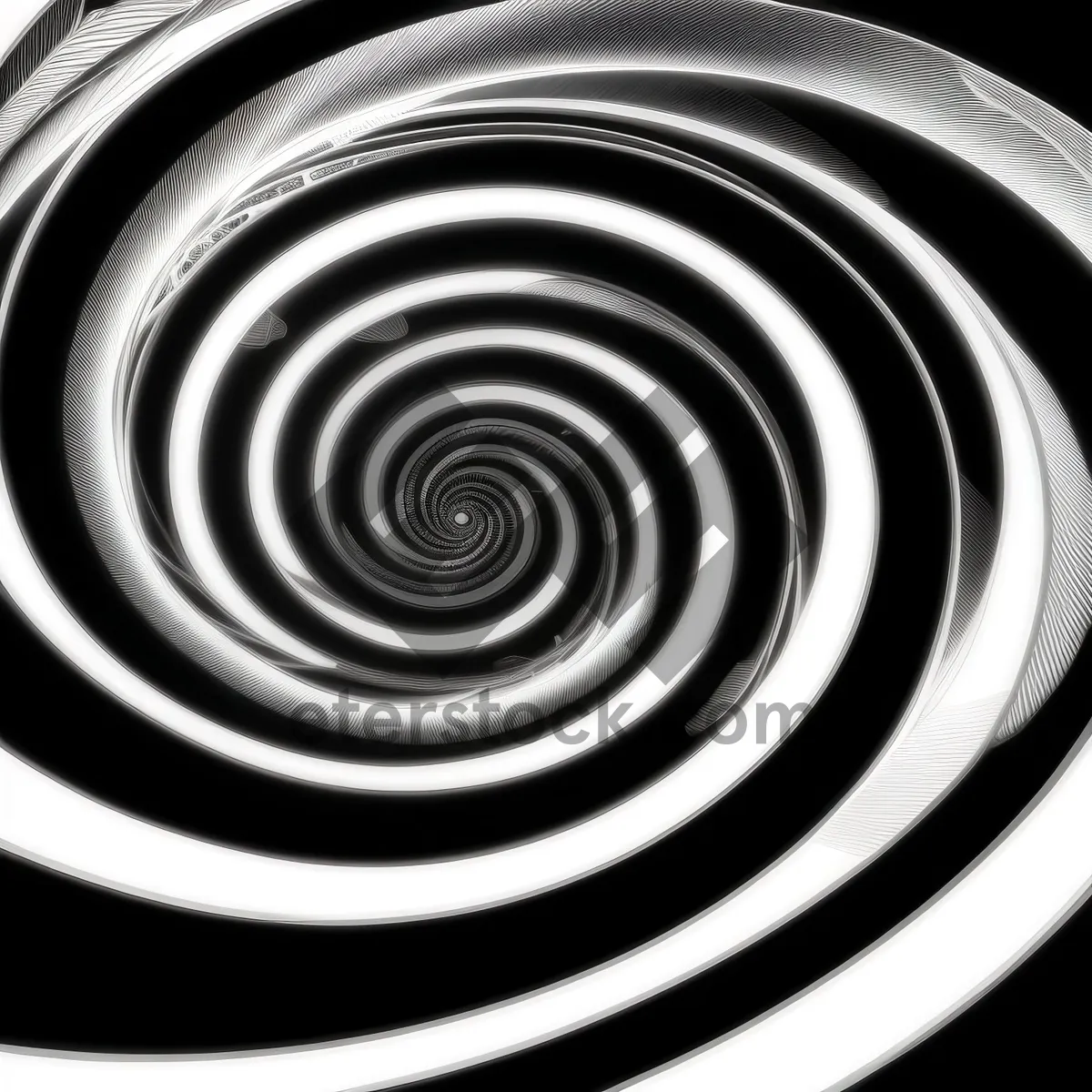 Picture of Abstract Motion: Digital Fractal Art with Geometric Spiral