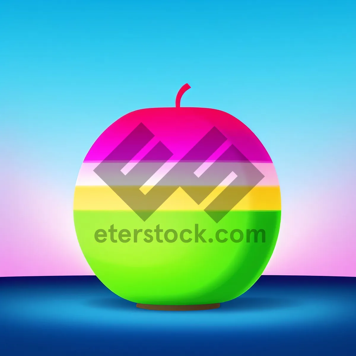 Picture of Shining Glass Button Icon with Vibrant Colors