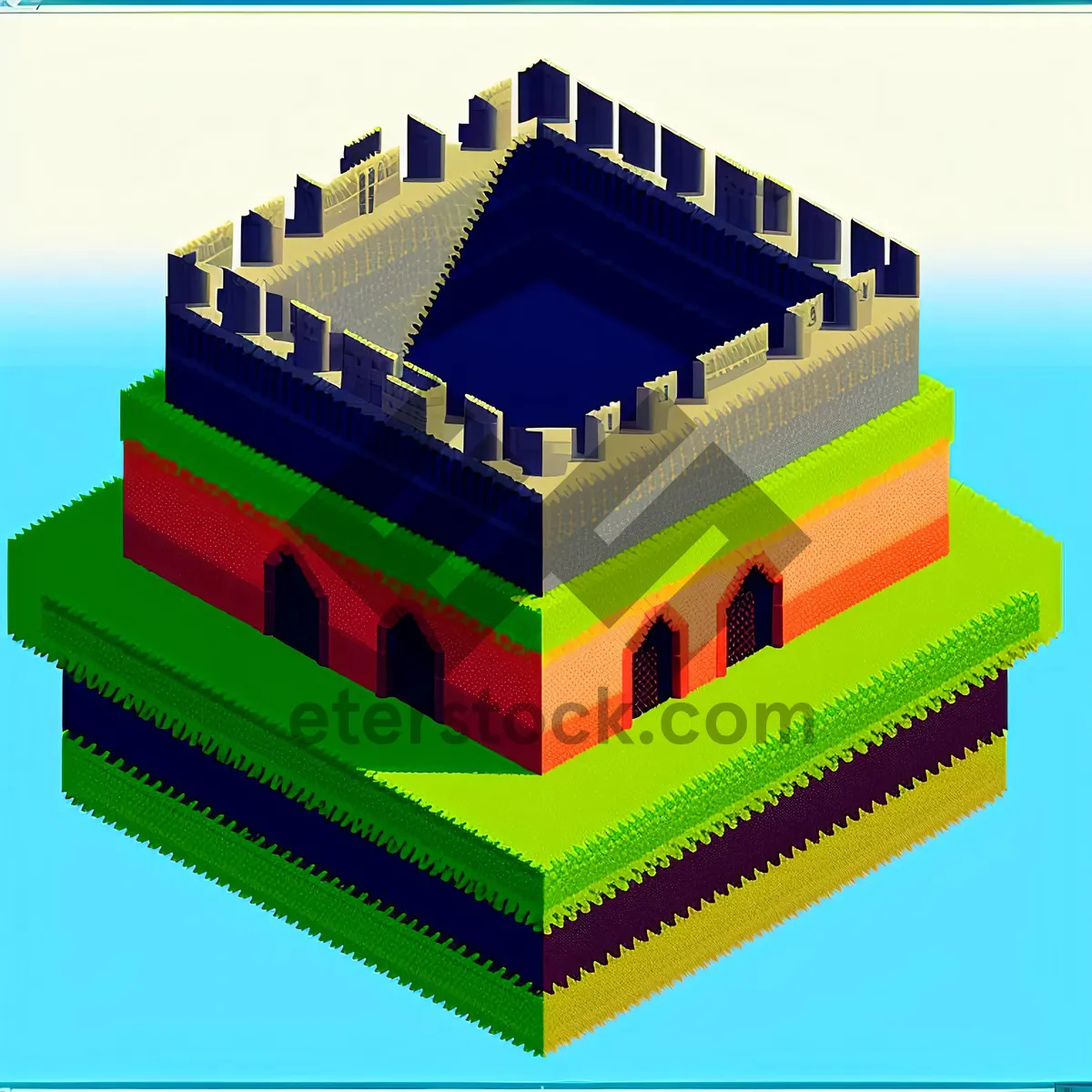 Picture of Miniature Toy House Excavation Box - 3D Home Construction