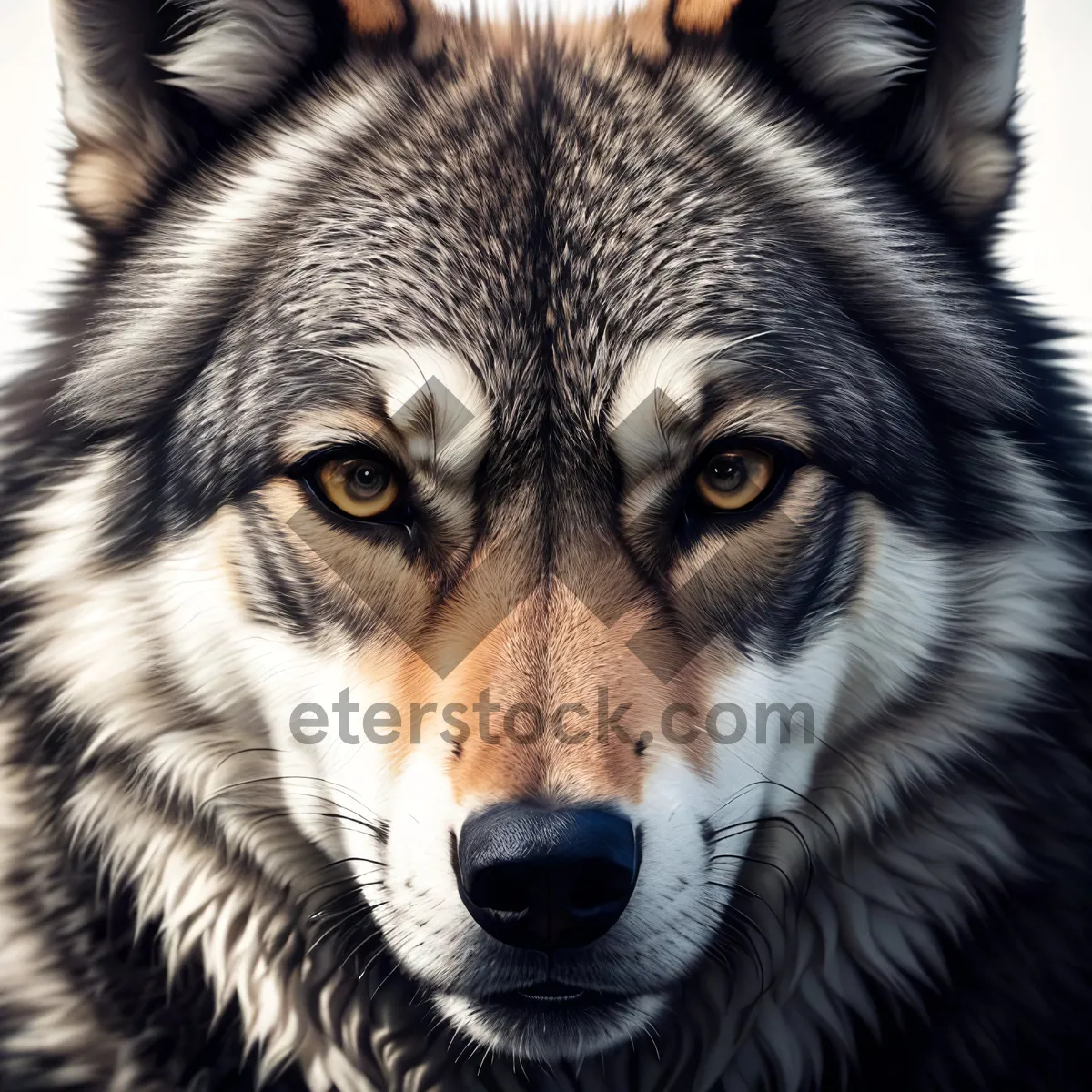 Picture of Majestic Timber Wolf: A Glimpse of Wild Grace