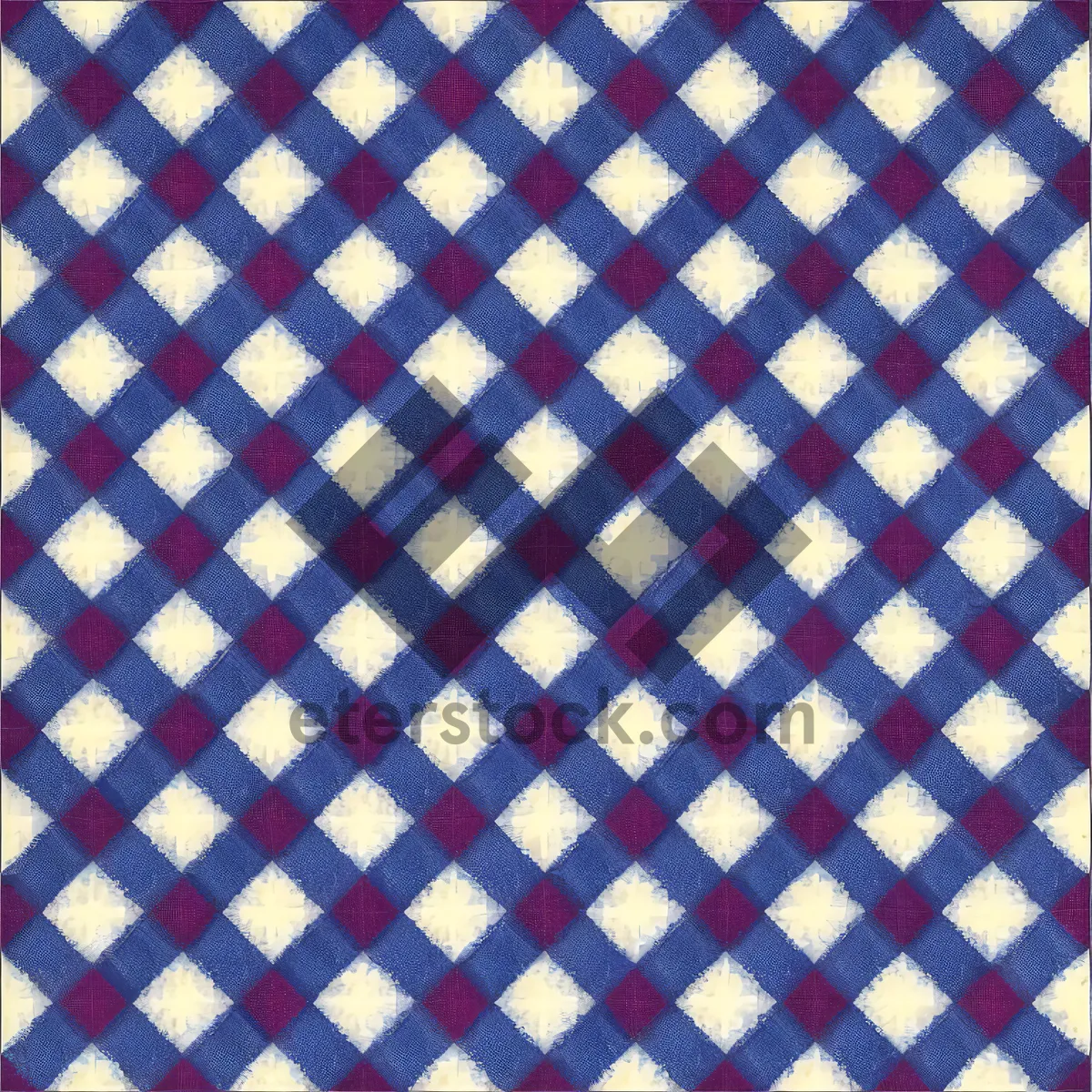 Picture of Retro Checkered Square Seamless Fabric Pattern Wallpaper