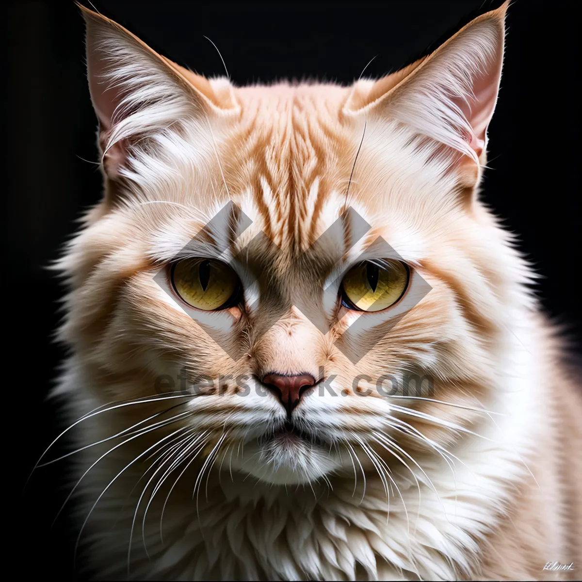 Picture of Adorable Tiger Tabby Cat with Curious Whiskers