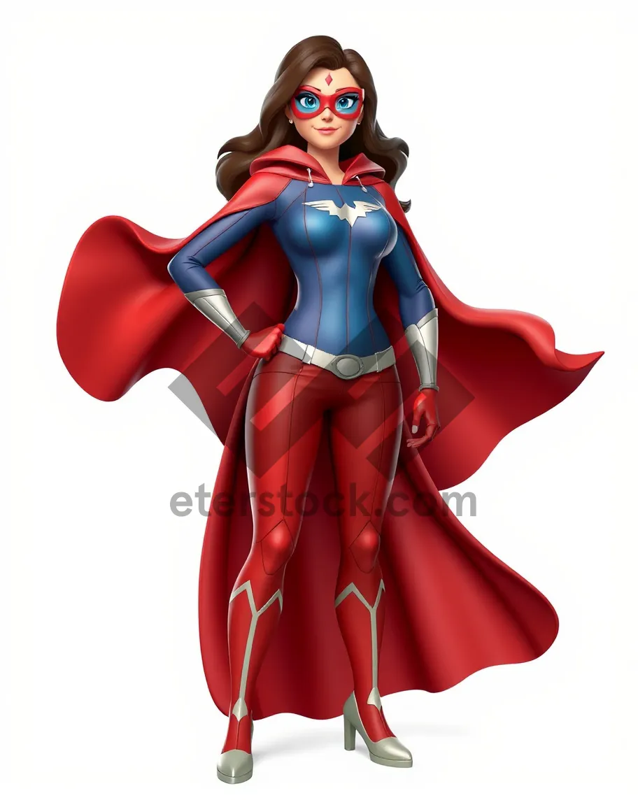 Picture of Cartoon Sorcerer Man with Cape