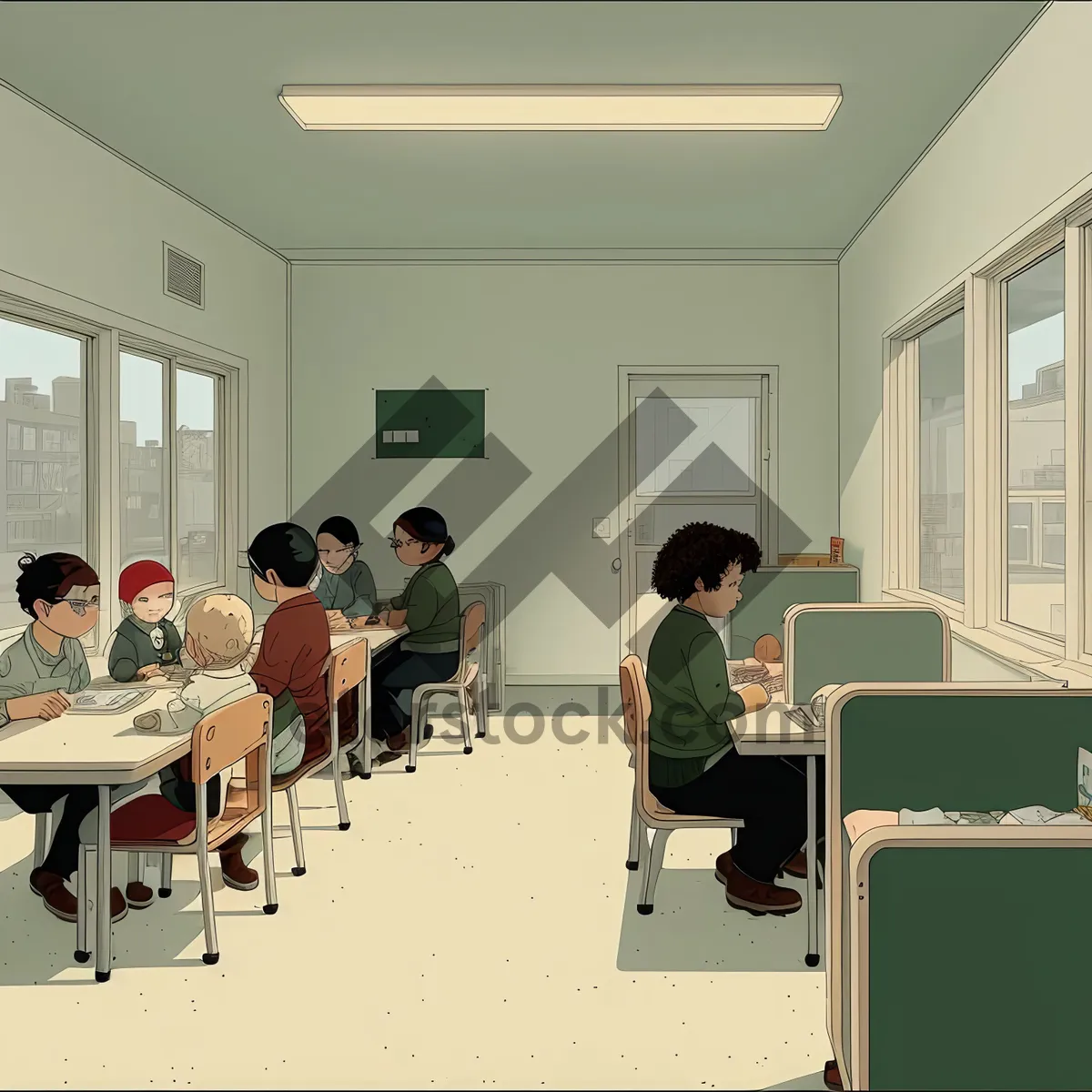 Picture of Professional Classroom Meeting with Modern Furniture