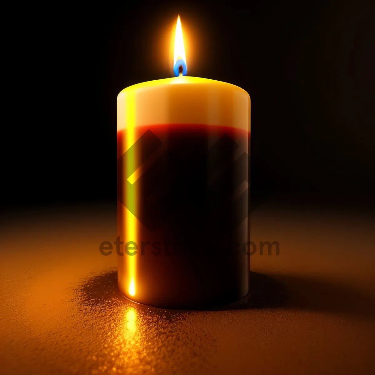 Picture of Radiant Candlelight Illuminate Dark Celebration