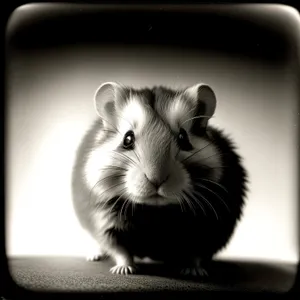 Furry Fluffball: Cute Hamster with Whiskers