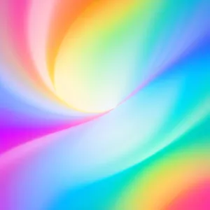 Vivid Warp: Colorful Energy Explosion in Futuristic Space