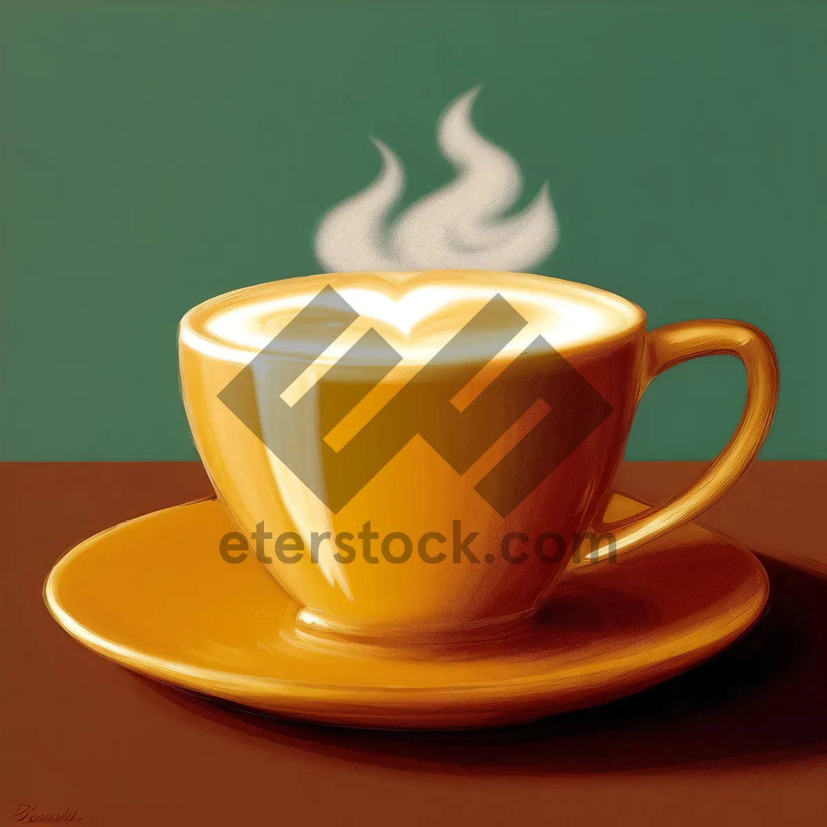 Picture of Hot Mixed Beverage in Ceramic Cup