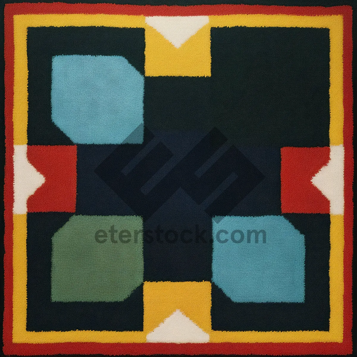 Picture of Colorful Vintage Patterned Frame Board with Blank Note