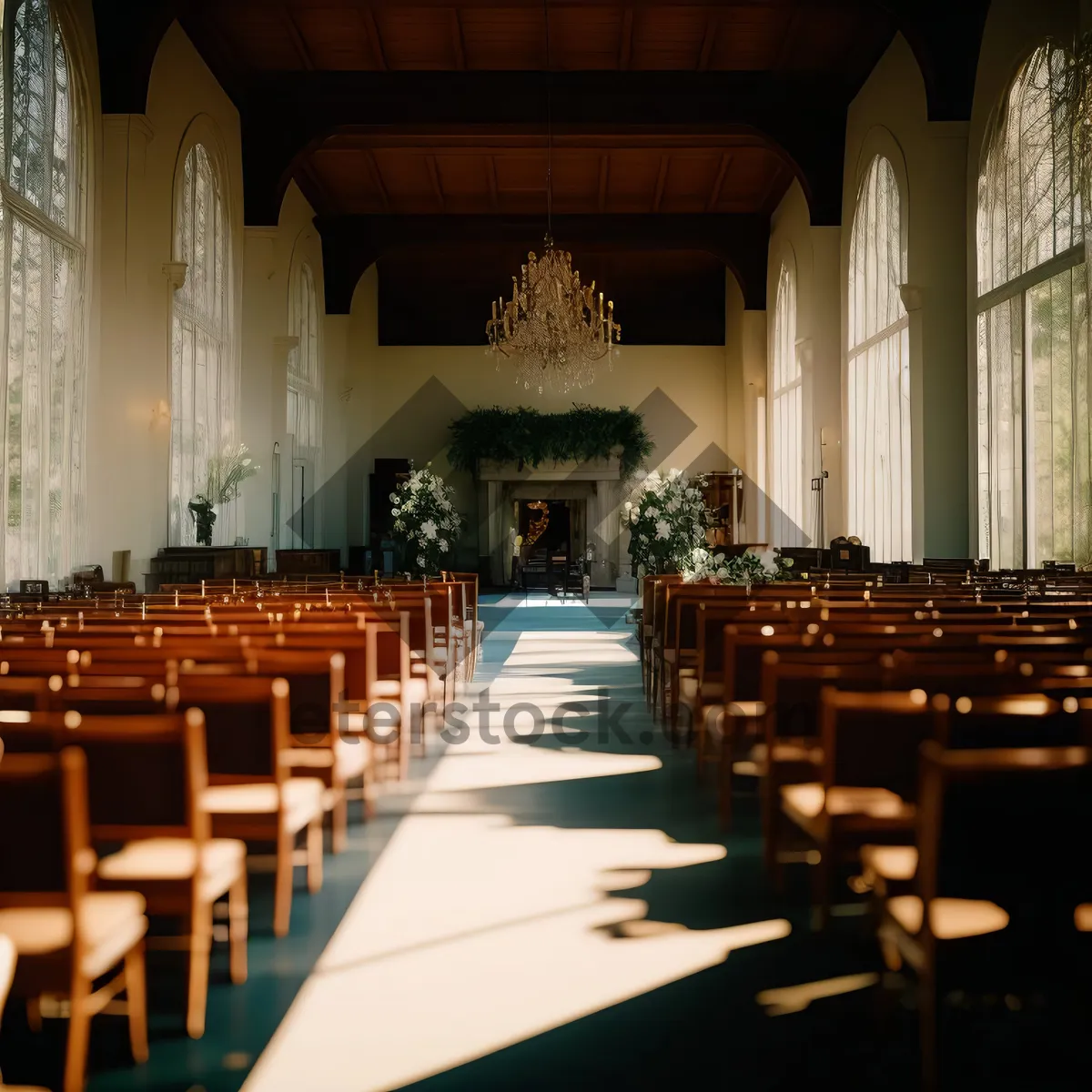 Picture of Modern Classroom Interior with Stylish Furniture
