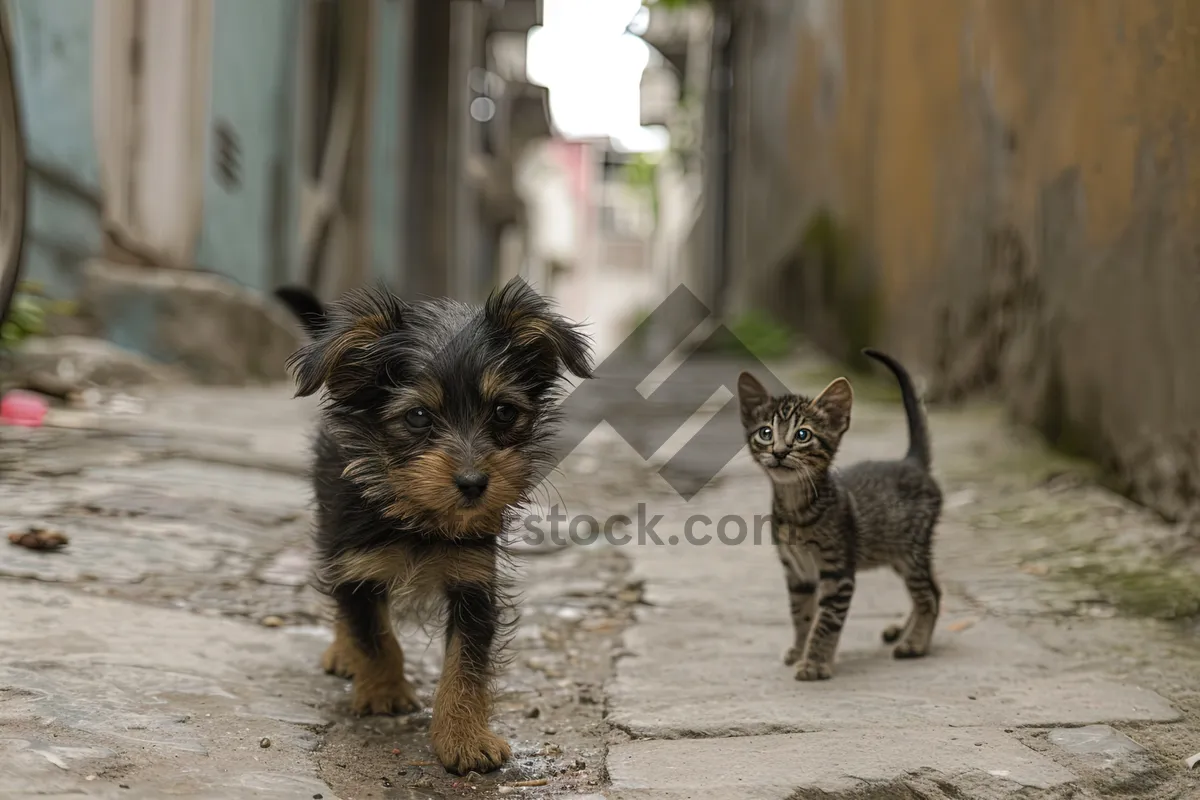 Picture of Silky Terrier Puppy - Cute Brown Portrait Pet