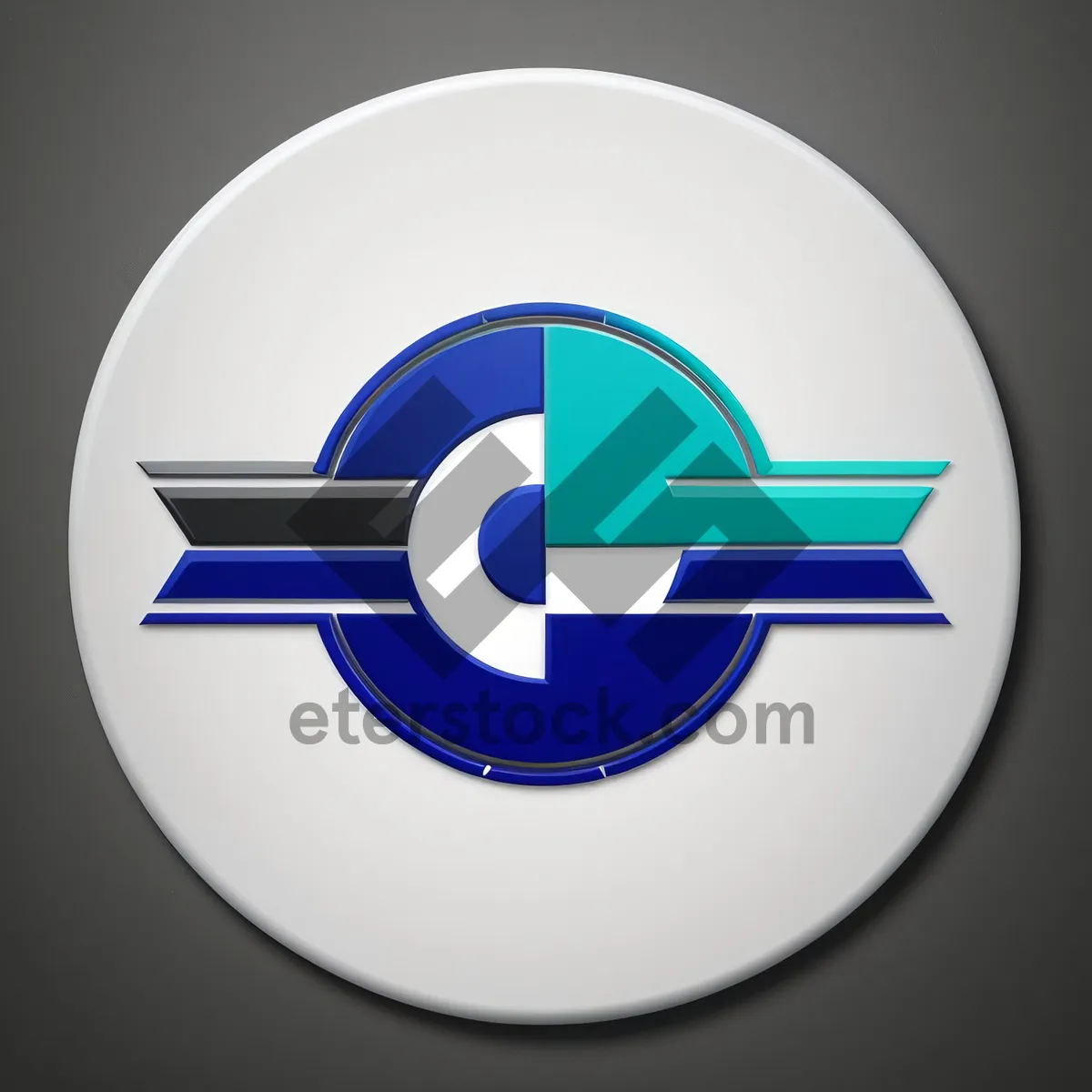Picture of Shiny Round Web Button Set with Glass Effect