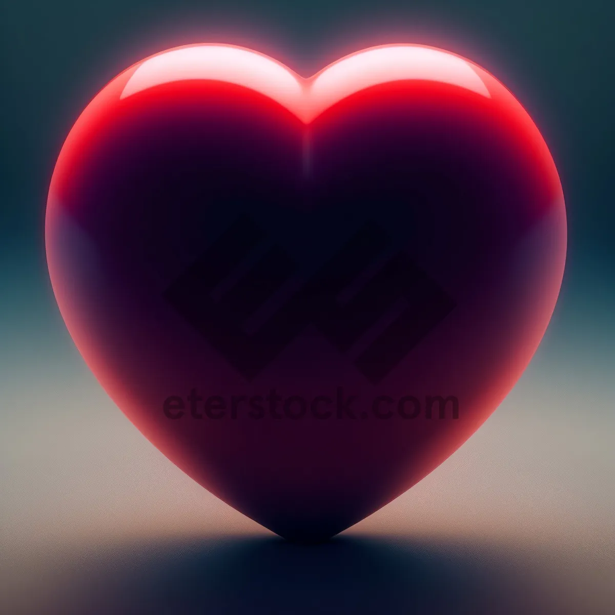 Picture of Colorful Heart Balloon Symbolizing Love and Celebration