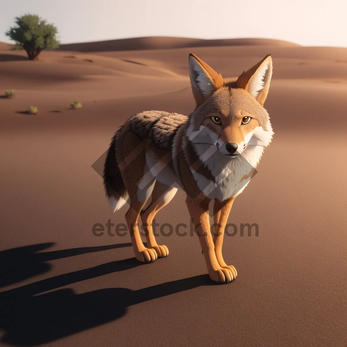 Picture of Adorable Red Fox Canine with Cute Ears