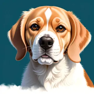 Adorable Purebred Puppy - Studio Portrait of Domestic Dog