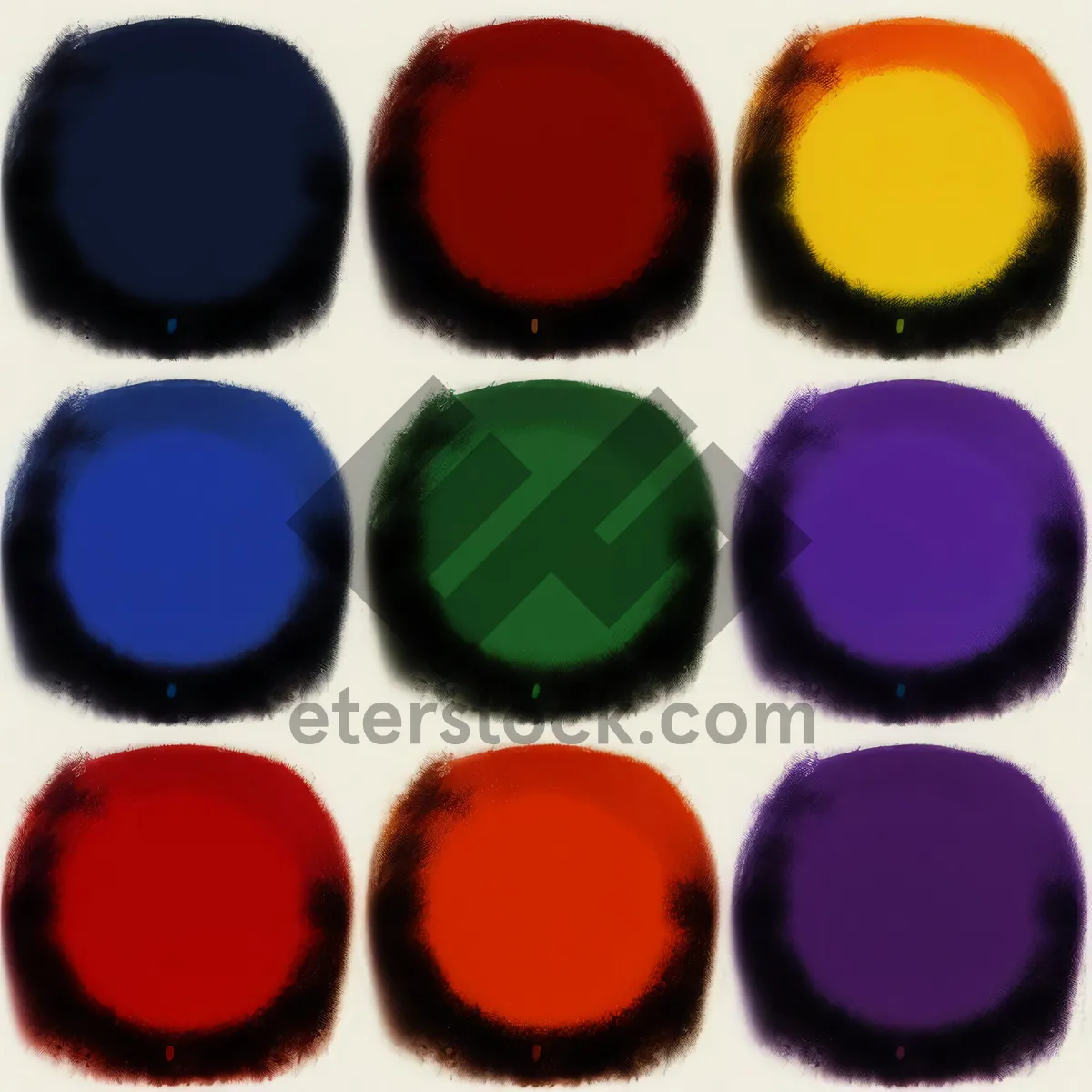 Picture of Colorful Button Set with Shiny Glossy Finish