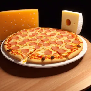 Delicious Pepperoni Pizza with Mozzarella Cheese