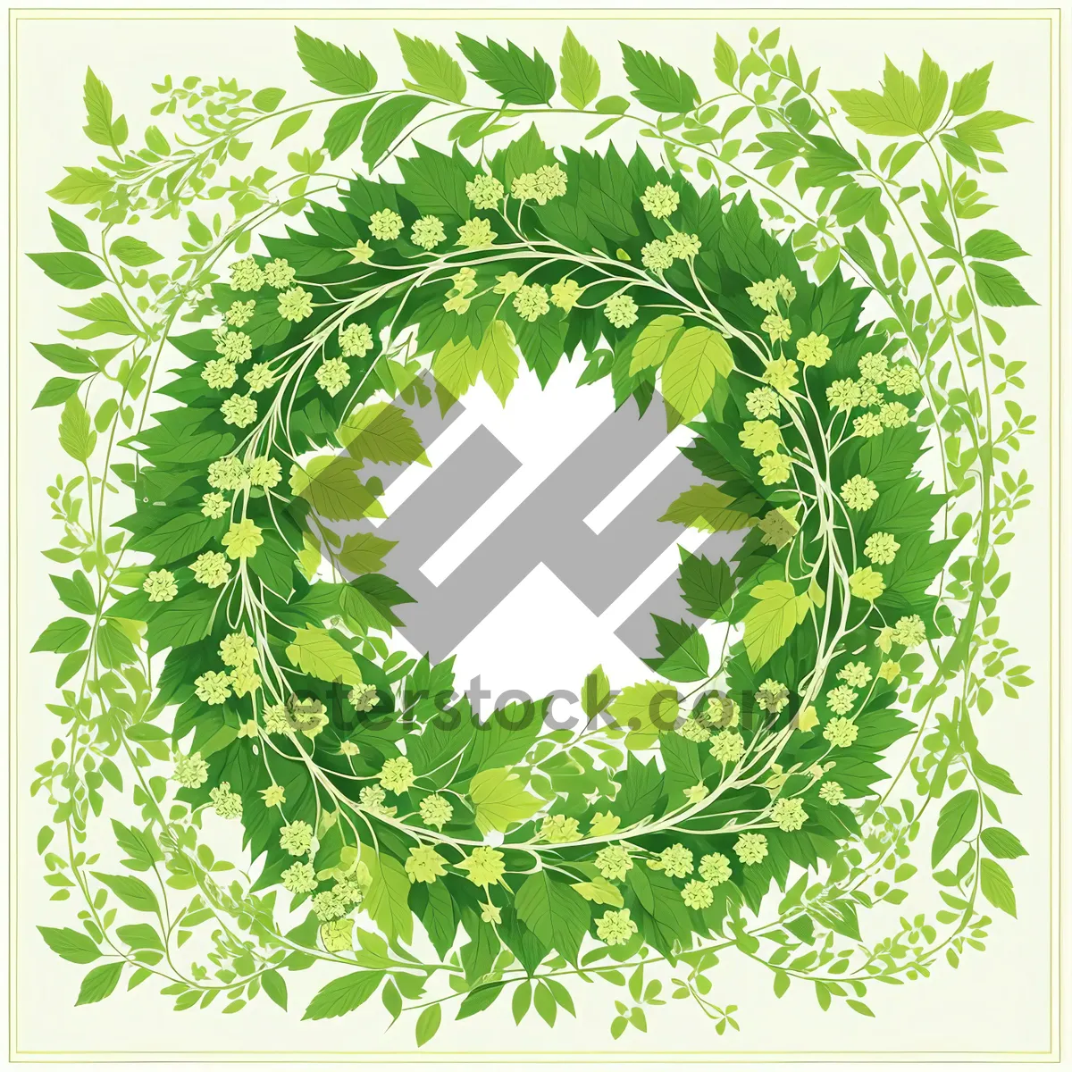 Picture of Floral Leaf Design: Spring-inspired Holly Element Pattern