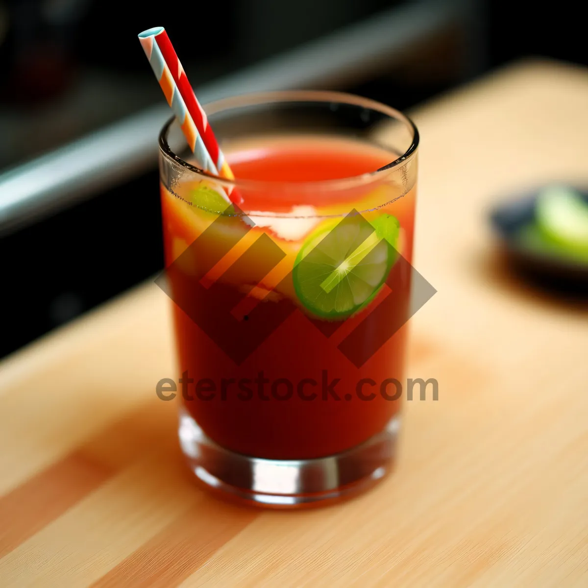 Picture of Healthy Breakfast Drink with Fresh Fruits and Vegetables