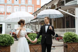 Successful Business Team Celebrating Together at Office Wedding