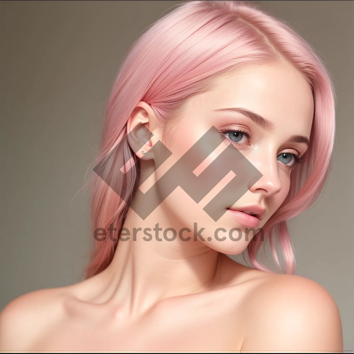 Picture of Radiant Beauty: Captivating Portrait of a Sensual Model