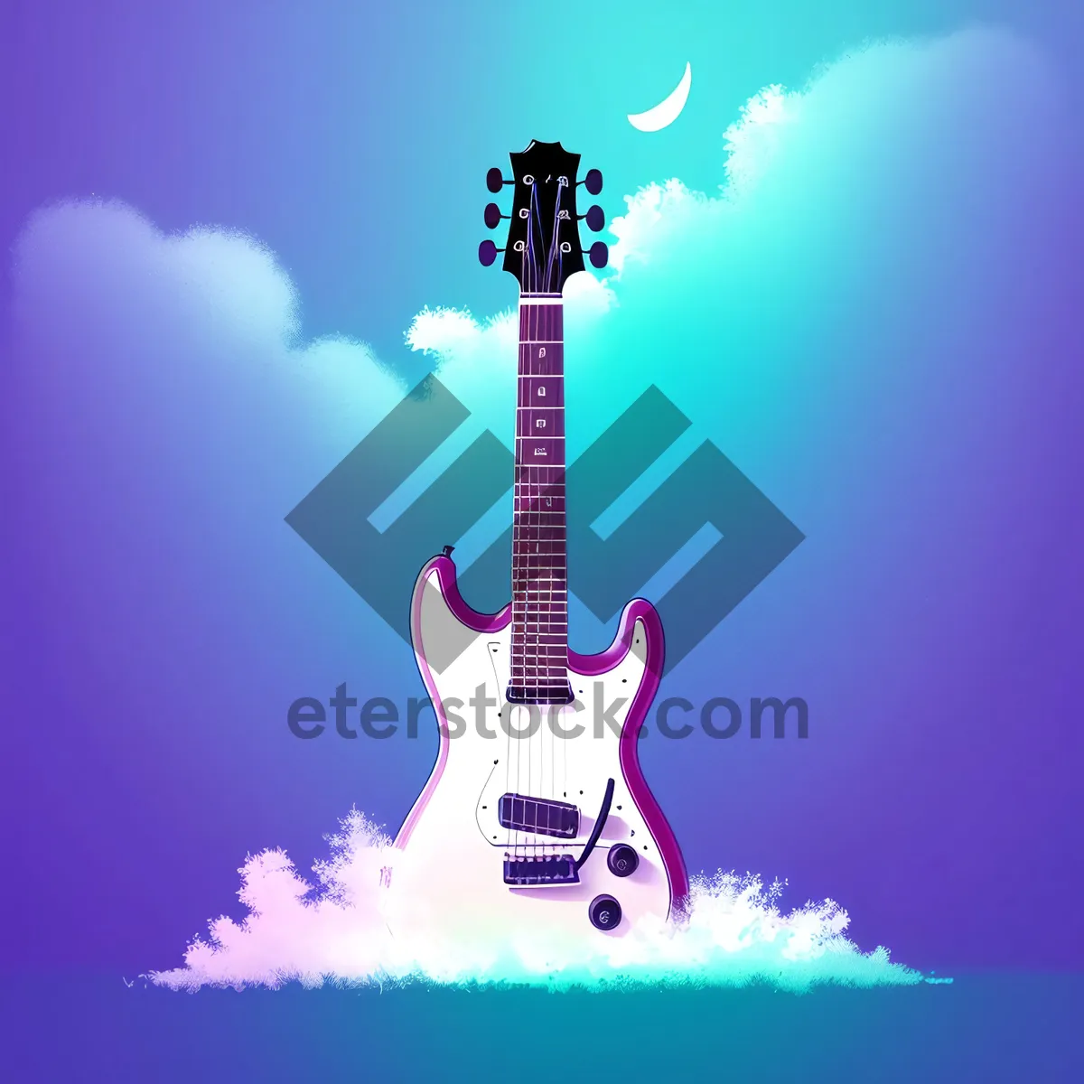 Picture of Rockin' Acoustic Bass Guitar Silhouette