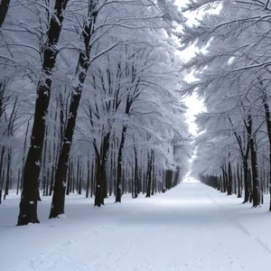 Winter Wonderland: Majestic Frozen Forest Landscape