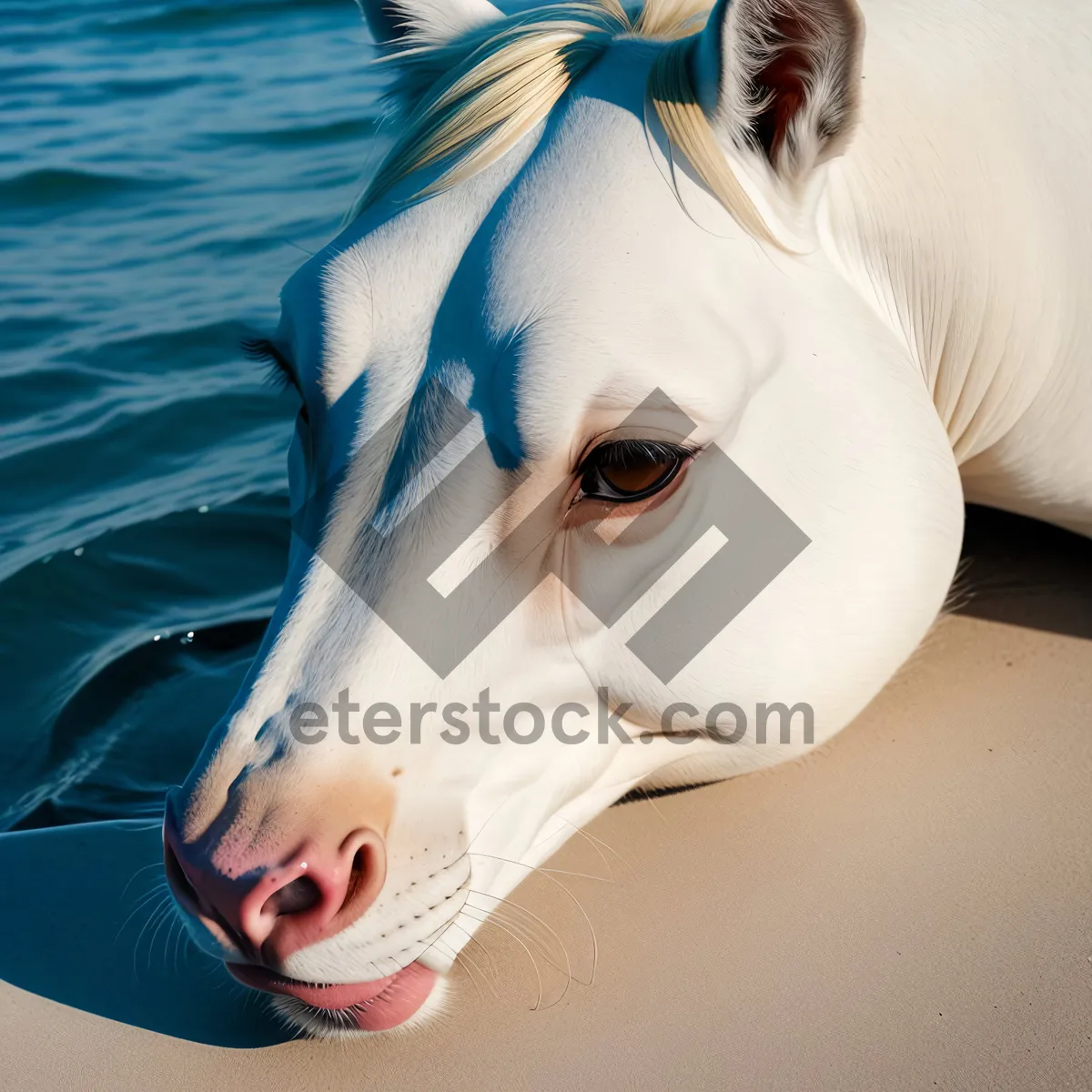 Picture of Captivating Masked Portrait with Intense Eye Makeup