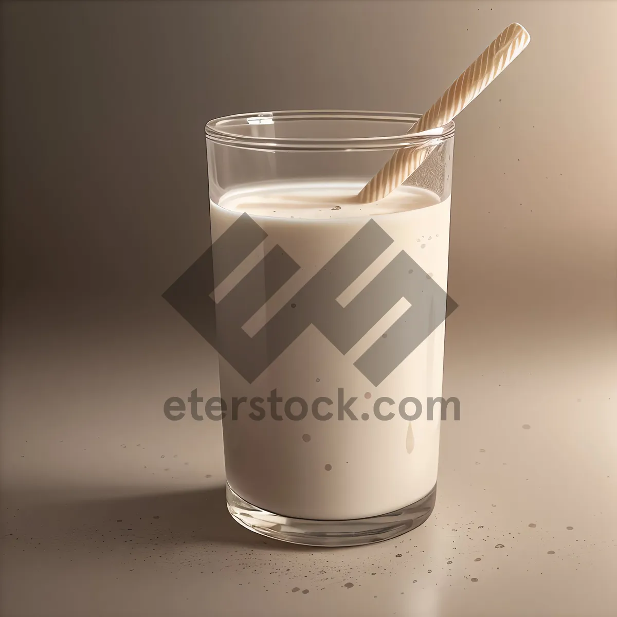 Picture of Frothy Cold Glass of Refreshing Milkshake