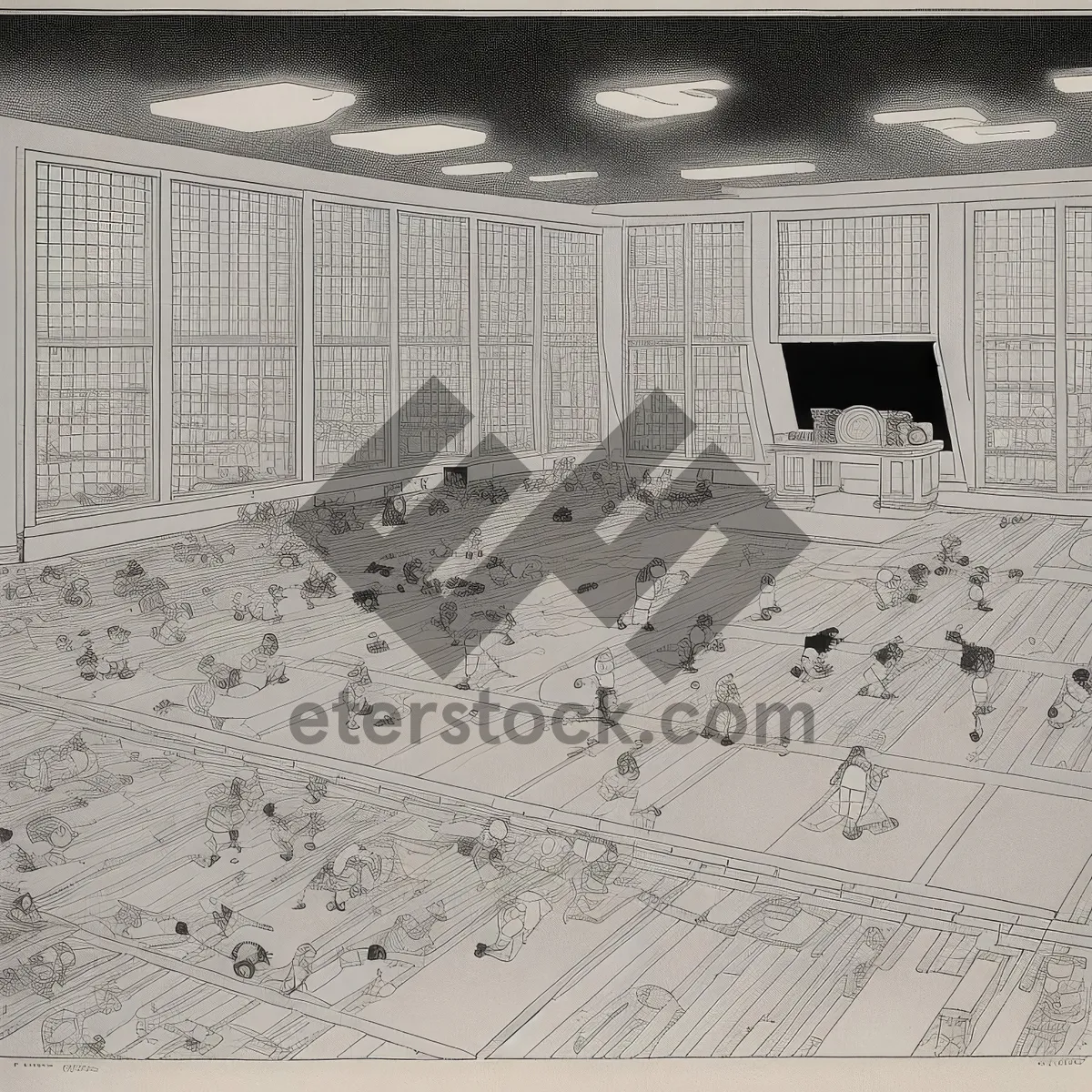 Picture of Architectural Floor Plan Design for Office Interior