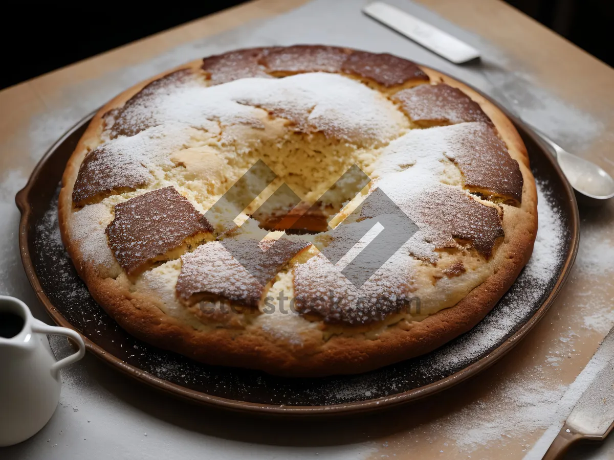 Picture of Homemade Breakfast Pastry with Coffee and Butter