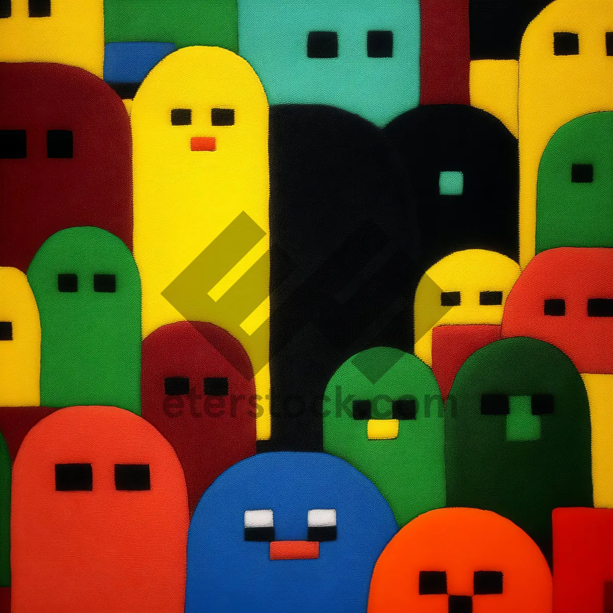 Picture of Colorful educational toy icon for resort area location.