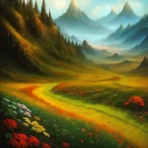 Serenity in the Skies: A Majestic Sunset Landscape