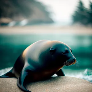 Playful Seal in the Ocean